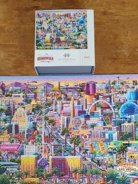 Boardwalk Puzzle Las Vegas Strip – Colorful 500-Piece City Scene